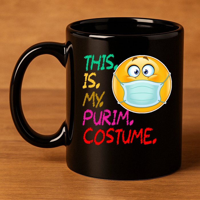 This Is My Purim Costume Quarantine 11oz C Handle Ceramic Mug