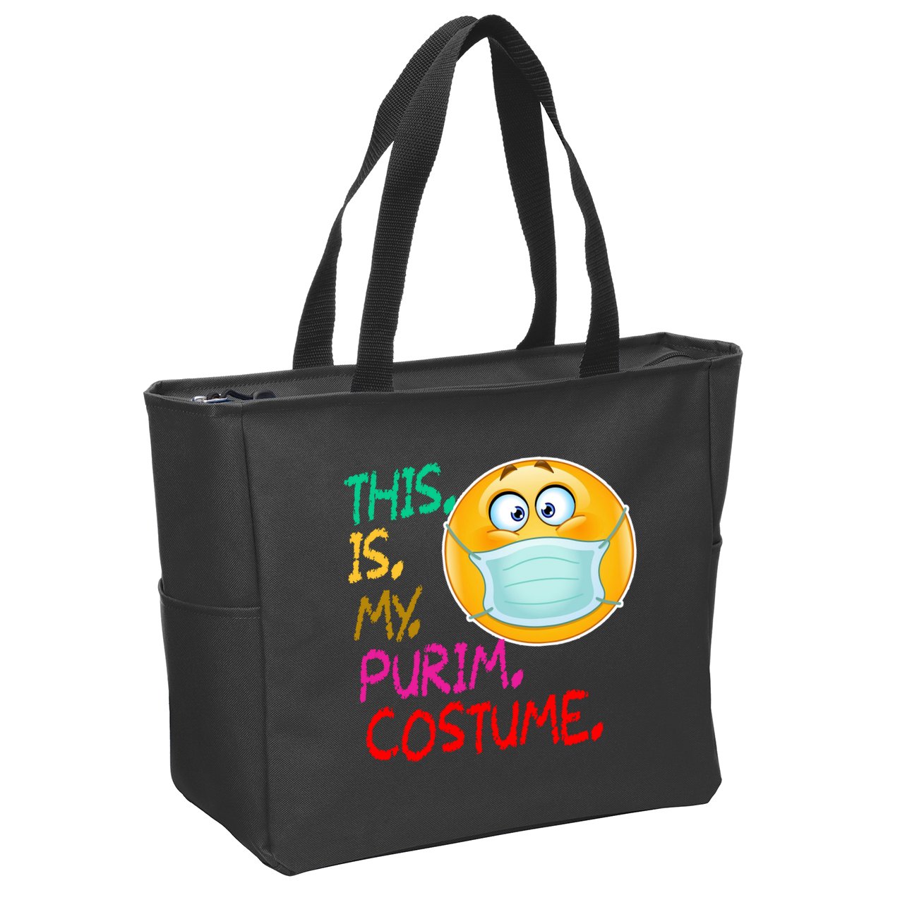This Is My Purim Costume Quarantine Zip Tote Bag