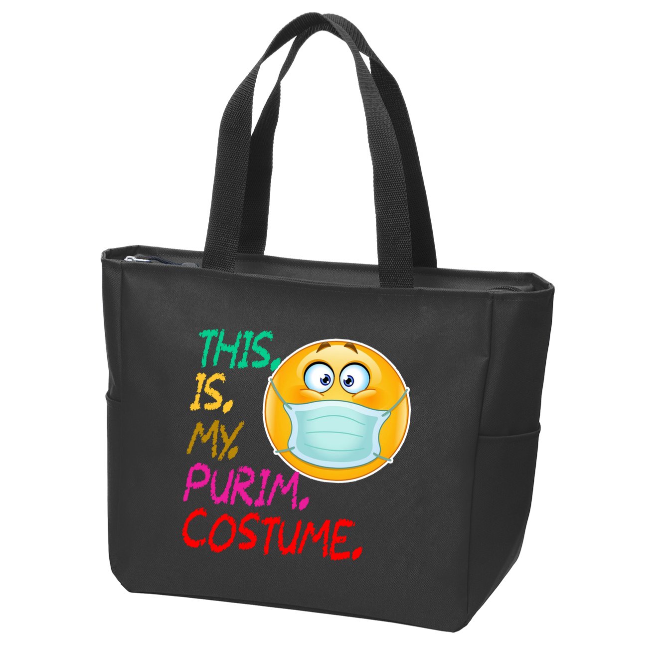 This Is My Purim Costume Quarantine Zip Tote Bag