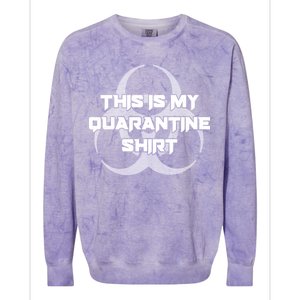 This Is My Quarantine Shirt Social Distancing Colorblast Crewneck Sweatshirt