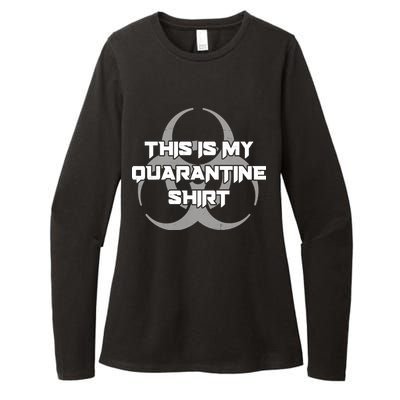 This Is My Quarantine Shirt Social Distancing Womens CVC Long Sleeve Shirt