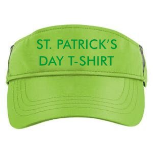 This Is My St. Patrick's Day Shirt Text Logo Adult Drive Performance Visor