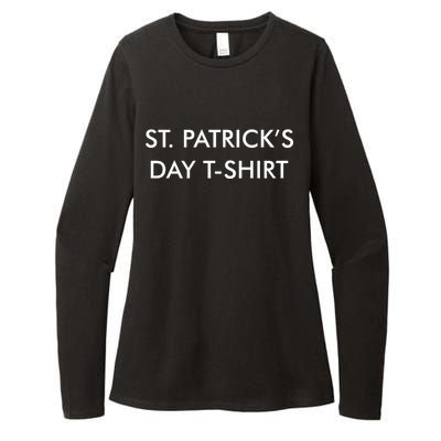 This Is My St. Patrick's Day Shirt Text Logo Womens CVC Long Sleeve Shirt