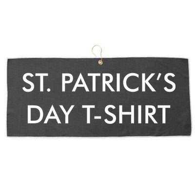 This Is My St. Patrick's Day Shirt Text Logo Large Microfiber Waffle Golf Towel