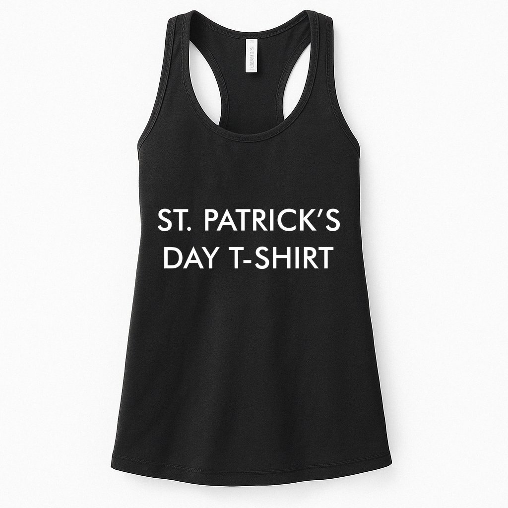 This Is My St. Patrick's Day Shirt Text Logo Womens Tank Top