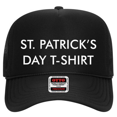 This Is My St. Patrick's Day Shirt Text Logo Trucker Hat