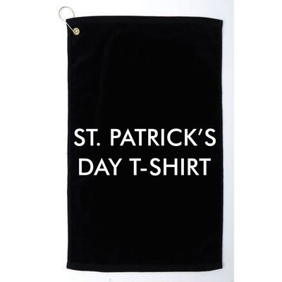 This Is My St. Patrick's Day Shirt Text Logo Golf Towel