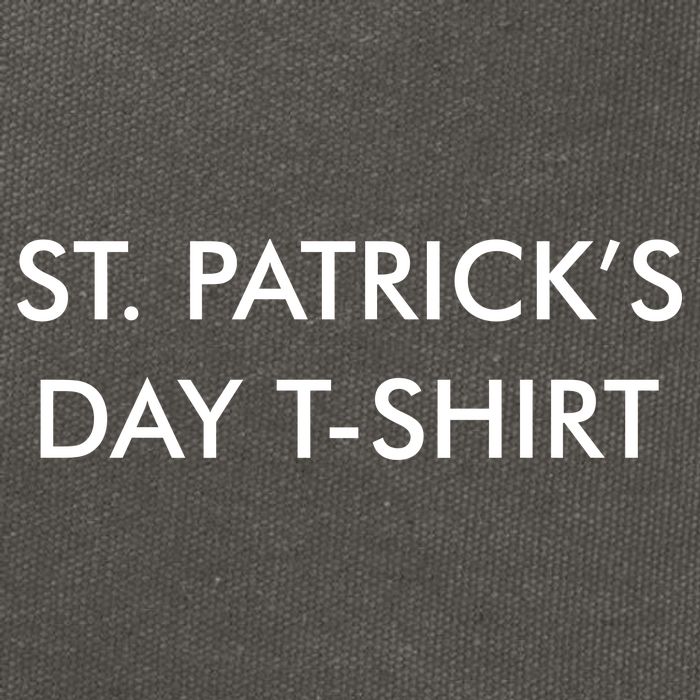 This Is My St. Patrick's Day Shirt Text Logo Cotton Canvas Backpack