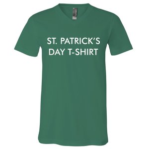 This Is My St. Patrick's Day Shirt Text Logo V-Neck T-Shirt