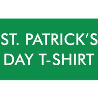 This Is My St. Patrick's Day Shirt Text Logo Bumper Sticker