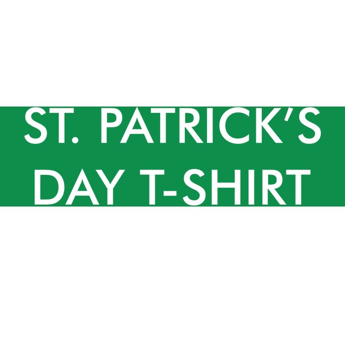 This Is My St. Patrick's Day Shirt Text Logo Bumper Sticker