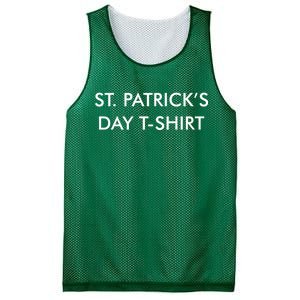 This Is My St. Patrick's Day Shirt Text Logo Mesh Reversible Basketball Jersey Tank