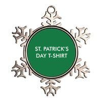 This Is My St. Patrick's Day Shirt Text Logo Metallic Star Ornament