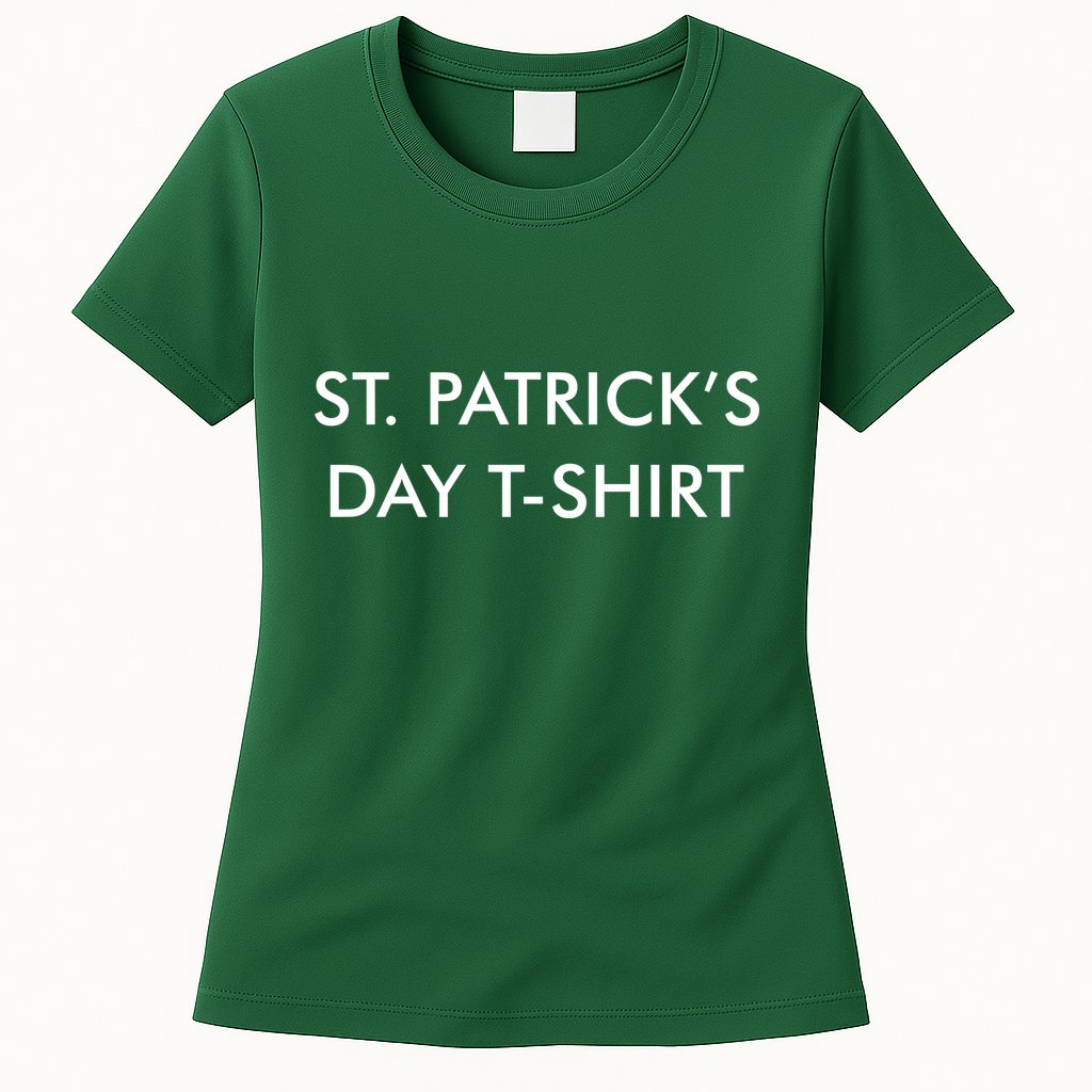 This Is My St. Patrick's Day Shirt Text Logo Womens T-Shirt