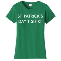 This Is My St. Patrick's Day Shirt Text Logo Women's T-Shirt