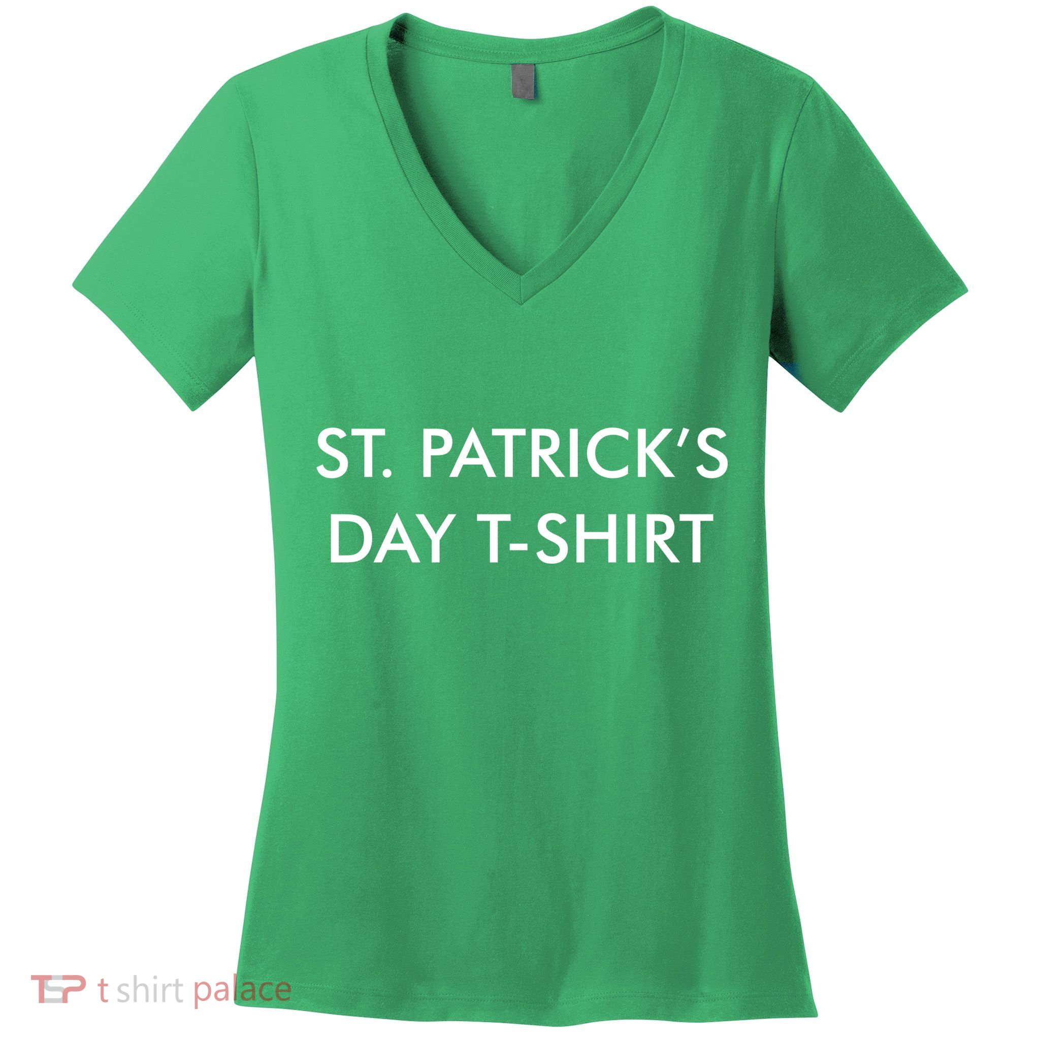This Is My St. Patrick's Day Shirt Text Logo Women's V-Neck T-Shirt