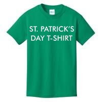 This Is My St. Patrick's Day Shirt Text Logo Kids T-Shirt