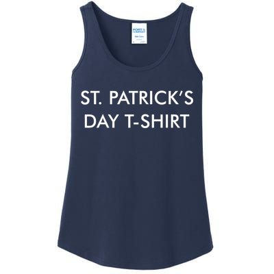 This Is My St. Patrick's Day Shirt Text Logo Ladies Essential Tank