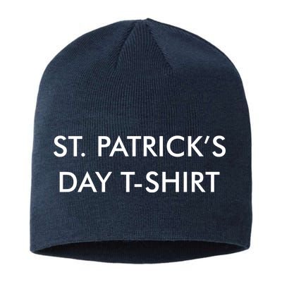 This Is My St. Patrick's Day Shirt Text Logo Sustainable Beanie