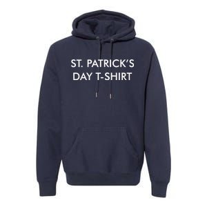 This Is My St. Patrick's Day Shirt Text Logo Premium Hoodie