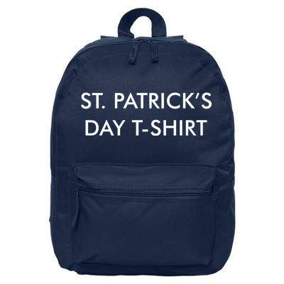 This Is My St. Patrick's Day Shirt Text Logo 16 in Basic Backpack