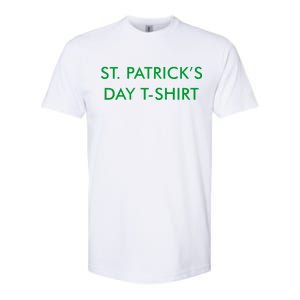 This Is My St. Patrick's Day Shirt Text Logo Softstyle CVC T-Shirt