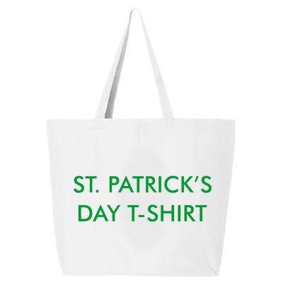 This Is My St. Patrick's Day Shirt Text Logo 25L Jumbo Tote