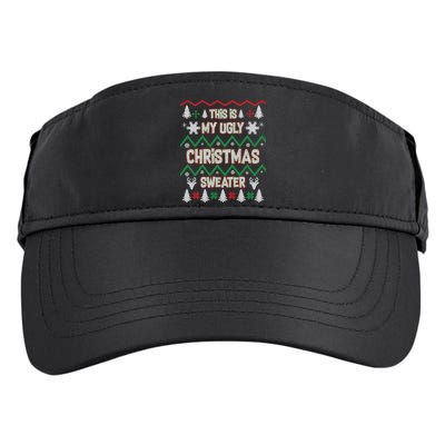 This Is My Ugly Christmas Sweater Adult Drive Performance Visor