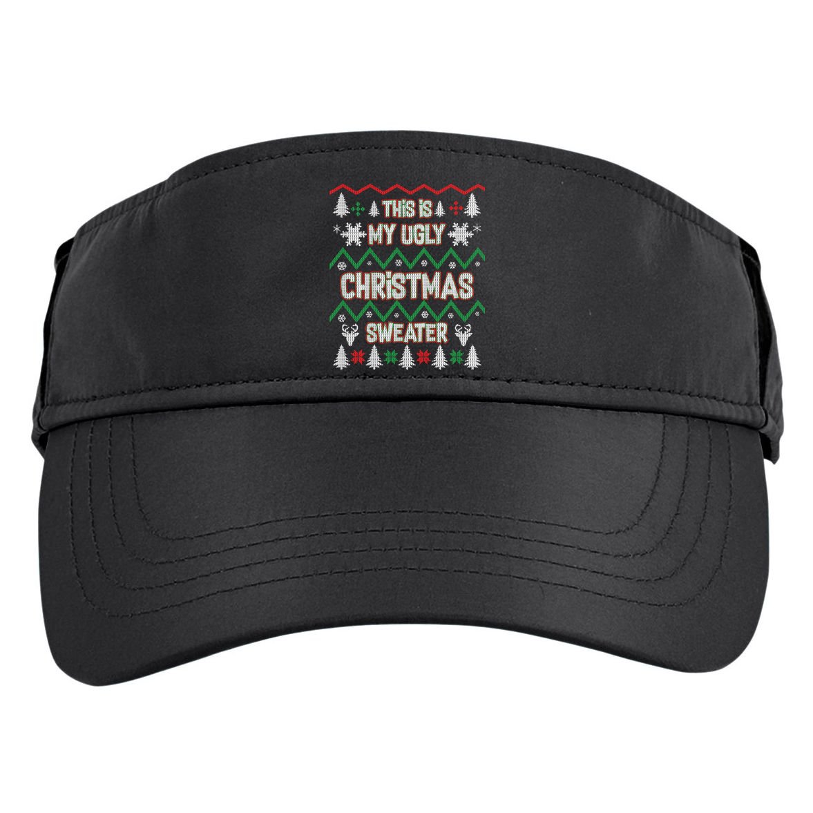 This Is My Ugly Christmas Sweater Adult Drive Performance Visor