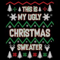 This Is My Ugly Christmas Sweater Drawstring Bag