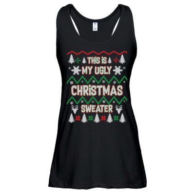 This Is My Ugly Christmas Sweater Ladies Essential Flowy Tank