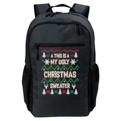 This Is My Ugly Christmas Sweater Daily Commute Backpack