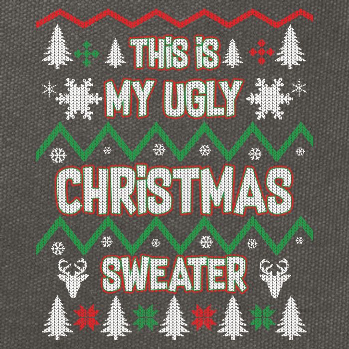 This Is My Ugly Christmas Sweater Cotton Canvas Backpack