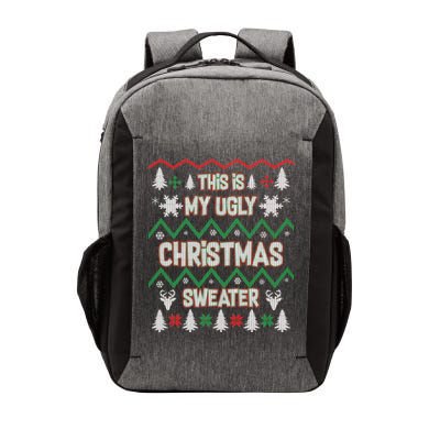 This Is My Ugly Christmas Sweater Vector Backpack