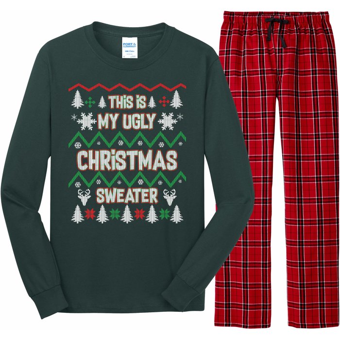 This Is My Ugly Christmas Sweater Long Sleeve Pajama Set