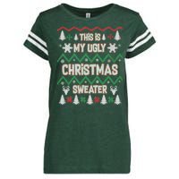 This Is My Ugly Christmas Sweater Enza Ladies Jersey Football T-Shirt