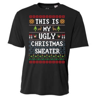 This Is My Ugly Christmas Sweater Party Funny Cooling Performance Crew T-Shirt