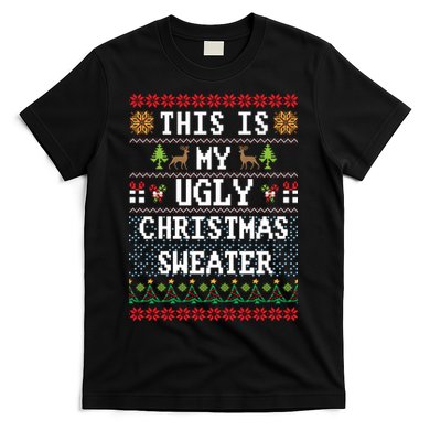 This Is My Ugly Christmas Sweater Party Funny T-Shirt