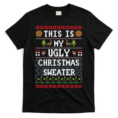 This Is My Ugly Christmas Sweater Party Funny T-Shirt