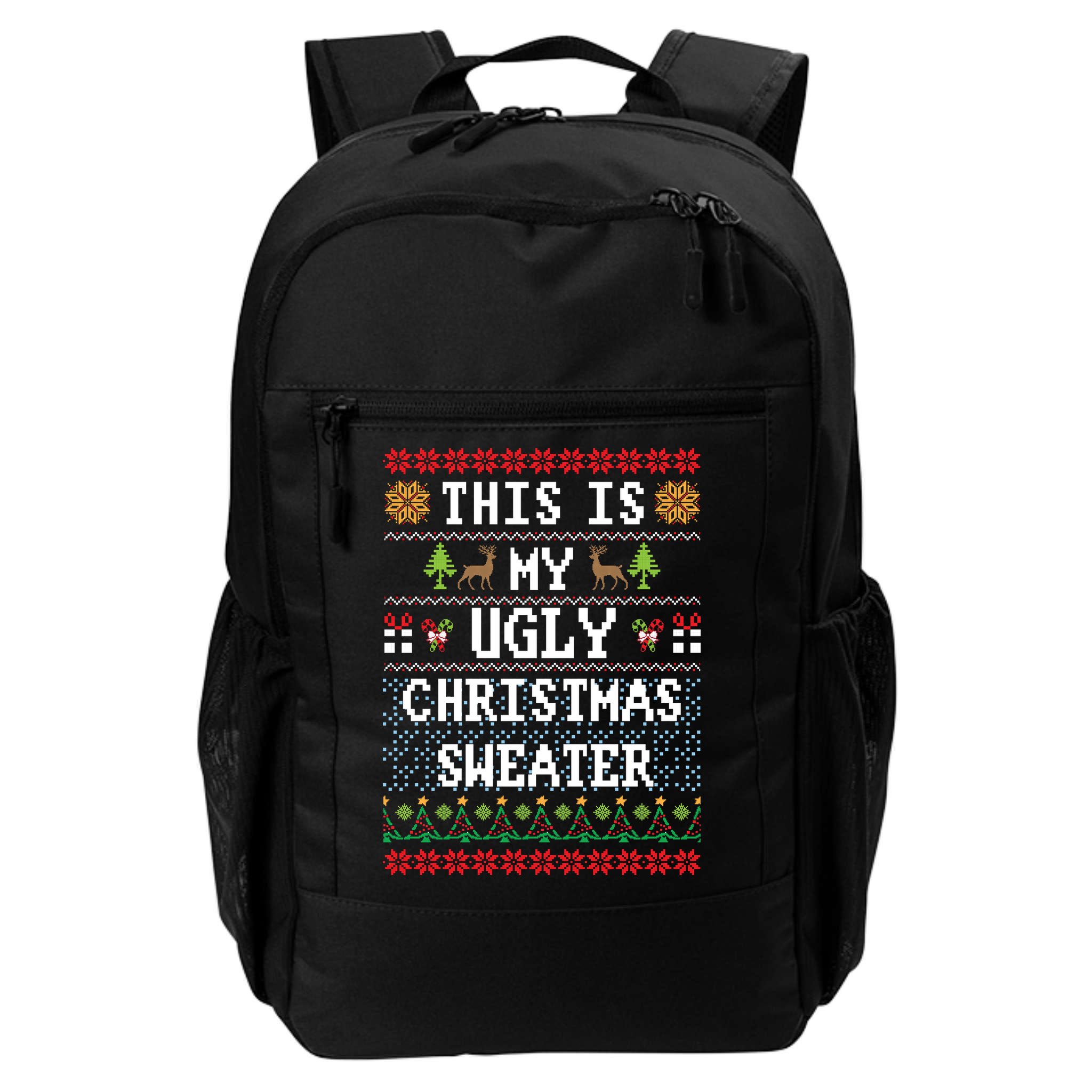 This Is My Ugly Christmas Sweater Party Funny Backpack