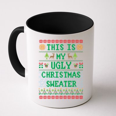 This Is My Ugly Christmas Sweater Party Funny Mug