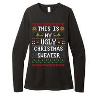 This Is My Ugly Christmas Sweater Party Funny Womens CVC Long Sleeve Shirt