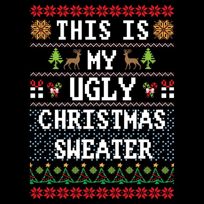 This Is My Ugly Christmas Sweater Party Funny Youth Performance Sprint T-Shirt