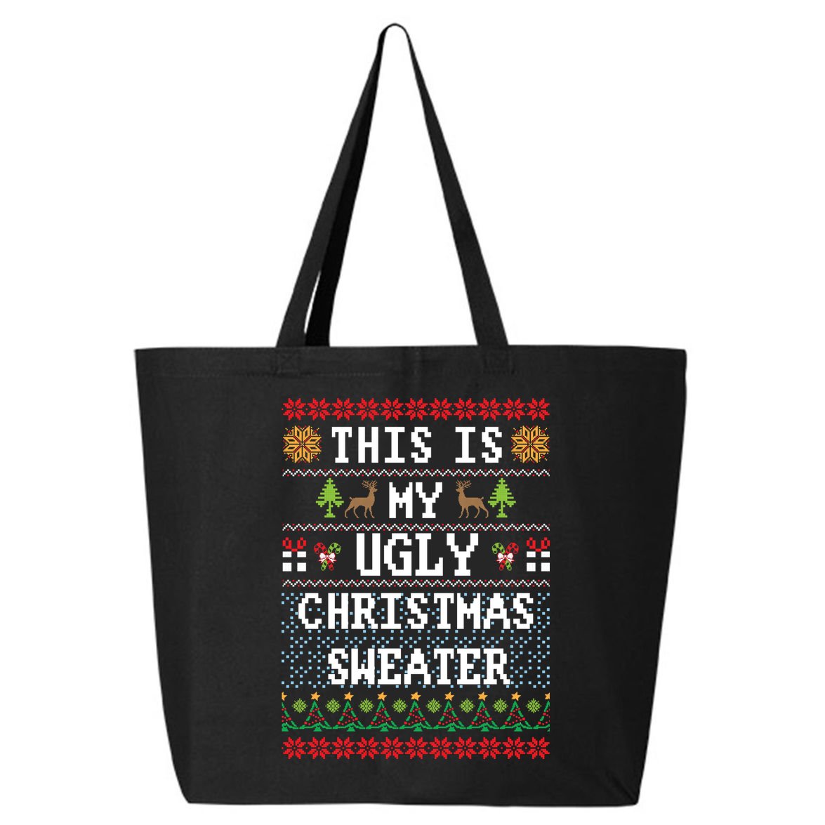 This Is My Ugly Christmas Sweater Party Funny 25L Jumbo Tote