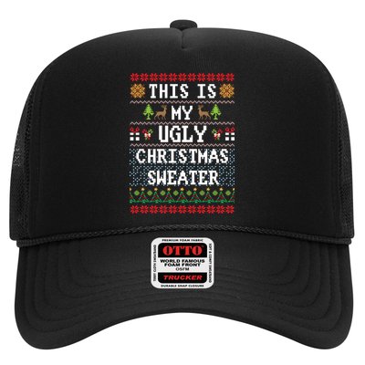 This Is My Ugly Christmas Sweater Party Funny Trucker Hat