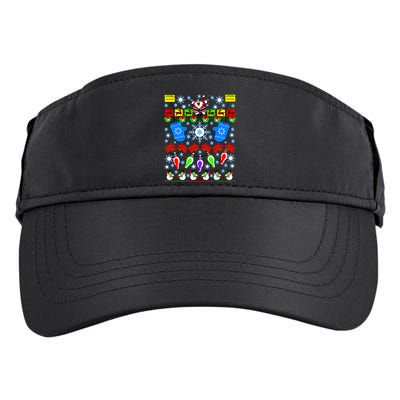 This Is My Ugly Christmas Sweater Shoppers Adult Drive Performance Visor