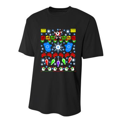 This Is My Ugly Christmas Sweater Shoppers Youth Performance Sprint T-Shirt