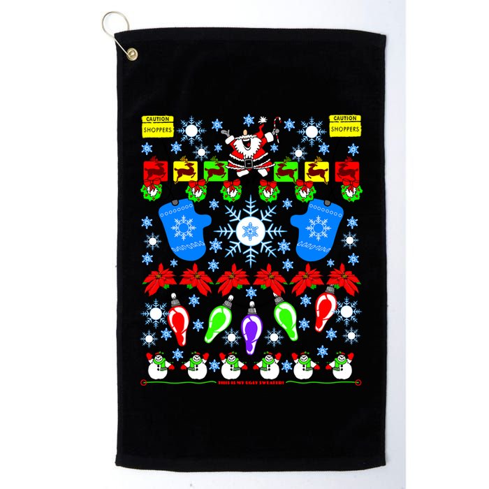 This Is My Ugly Christmas Sweater Shoppers Golf Towel