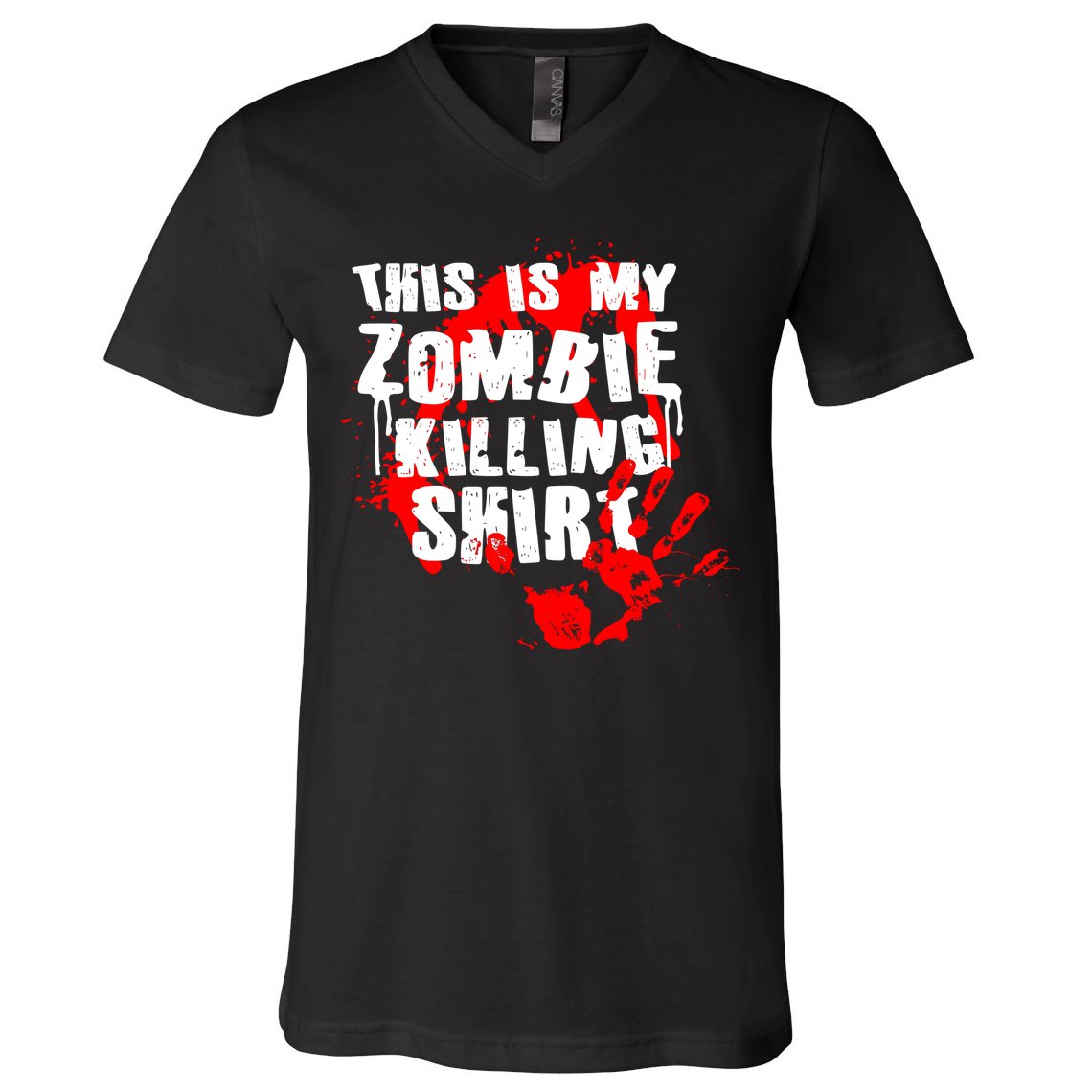 This Is My Zombie Killing Shirt V-Neck T-Shirt