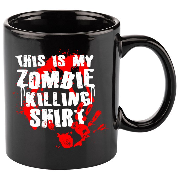 This Is My Zombie Killing Shirt 11oz C Handle Ceramic Mug
